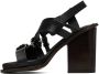 LEMAIRE Black Square Heeled 100 Sandals - Thumbnail 3