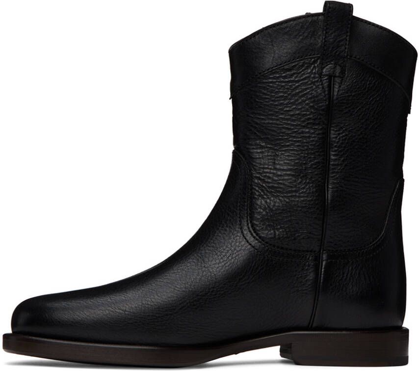 LEMAIRE Black Western Boots