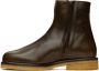LEMAIRE Brown Piped Chelsea Boots - Thumbnail 3