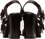 LEMAIRE Brown Square Heeled 100 Sandals - Thumbnail 2