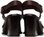 LEMAIRE Brown Square Heeled 80 Sandals - Thumbnail 2