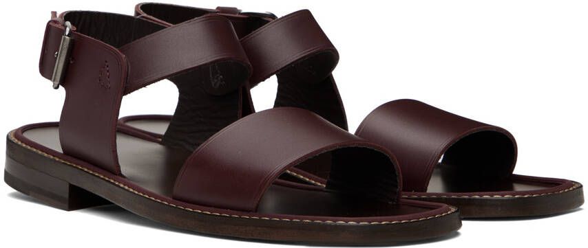 LEMAIRE Burgundy Classic Sandals