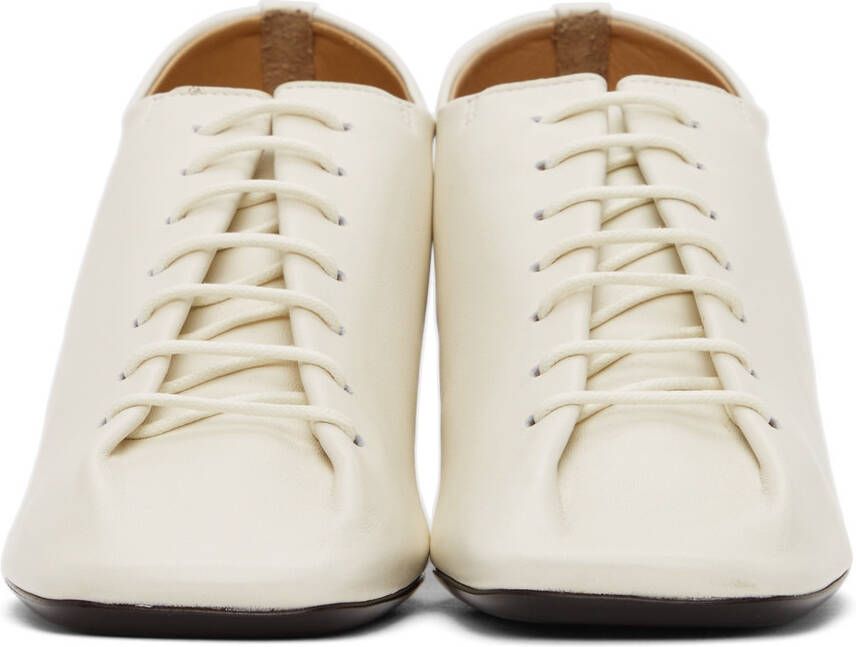 LEMAIRE White Heeled Derbys