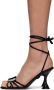 Les Petits Joueurs Black Kaia Sandals - Thumbnail 3