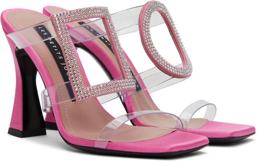 Les Petits Joueurs Pink Hoya Heeled Sandals