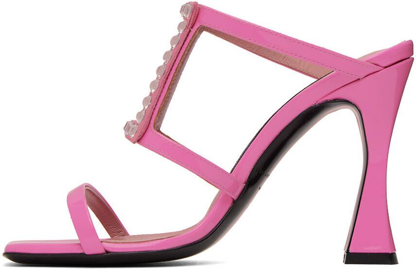 Les Petits Joueurs Pink Hoya Heeled Sandals