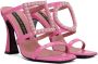 Les Petits Joueurs Pink Hoya Heeled Sandals - Thumbnail 4
