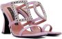 Les Petits Joueurs Purple Hoya Heeled Sandals - Thumbnail 4