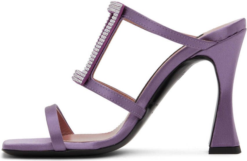 Les Petits Joueurs Purple Hoya Heeled Sandals