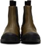 Loewe Khaki Calfskin Chelsea Boots - Thumbnail 2
