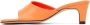 LOW CLASSIC Orange Slide Heeled Sandals - Thumbnail 3