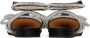 MACH & MACH Black Satin Double Bow Sandals - Thumbnail 2