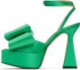 MACH & MACH Green 'Le Cadeau' 140 Platform Heeled Sandals - Thumbnail 3