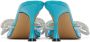 MACH & MACH Blue Double Bow 100 Heels - Thumbnail 2