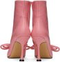 MACH & MACH Pink Double Bow 100 Ankle Boots - Thumbnail 2