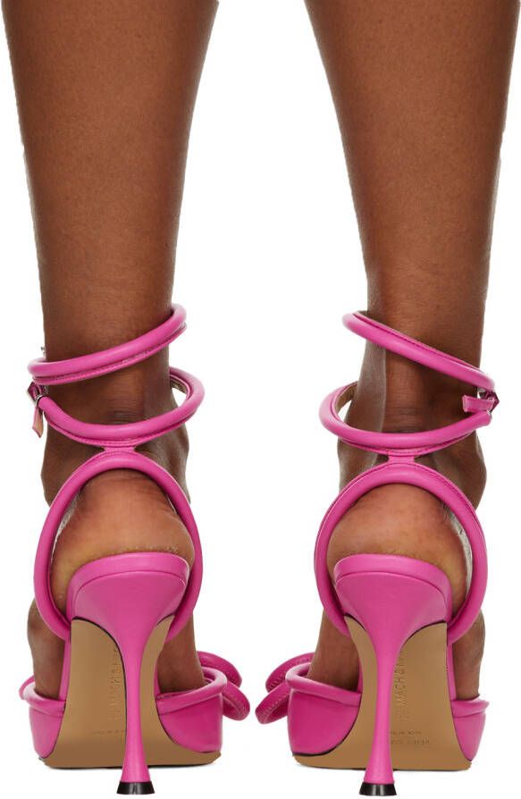 MACH & MACH Pink Double Bow 100 Heels