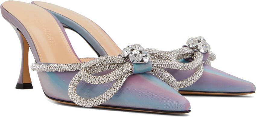 MACH & MACH Pink Double Bow Mules