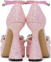 MACH & MACH Pink Double Bow Platform Heels - Thumbnail 2