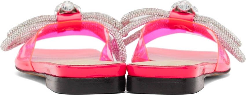 MACH & MACH Pink Double Bow Sandals