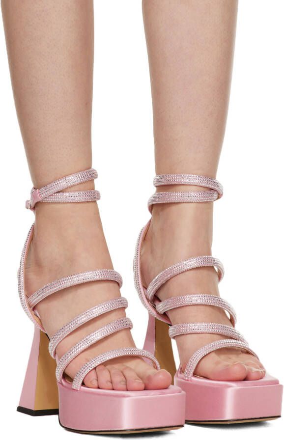 MACH & MACH Pink Syndey 140 Heeled Sandals