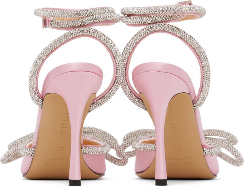 MACH & MACH Pink Double Bow 110 Heels