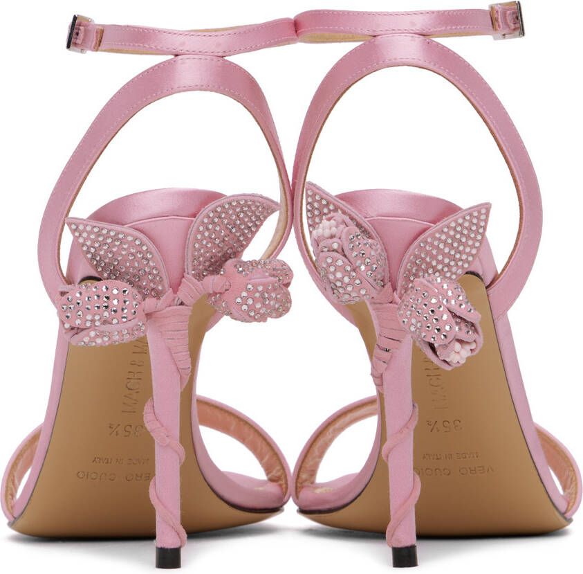 MACH & MACH Pink Wonder Tulip Heeled Sandals