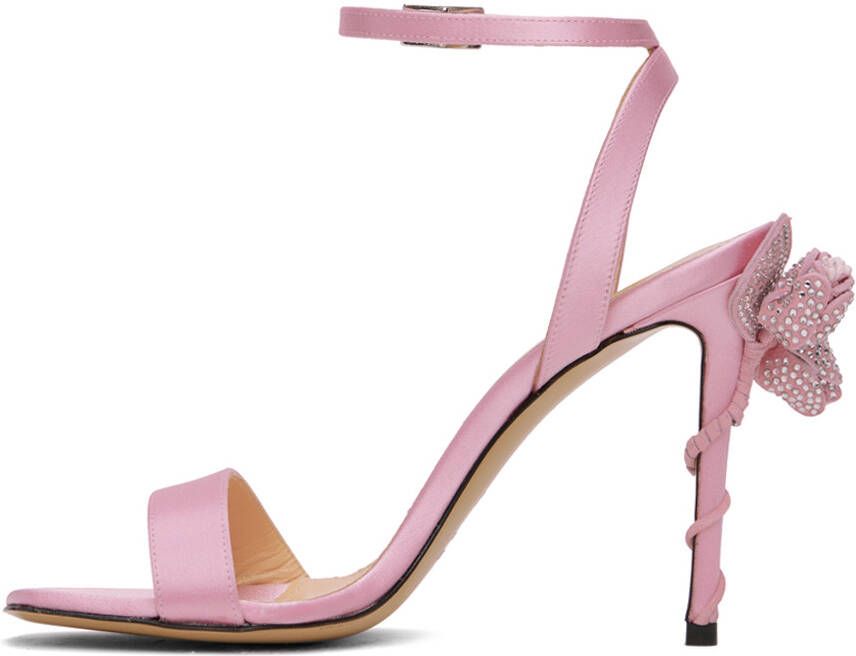 MACH & MACH Pink Wonder Tulip Heeled Sandals