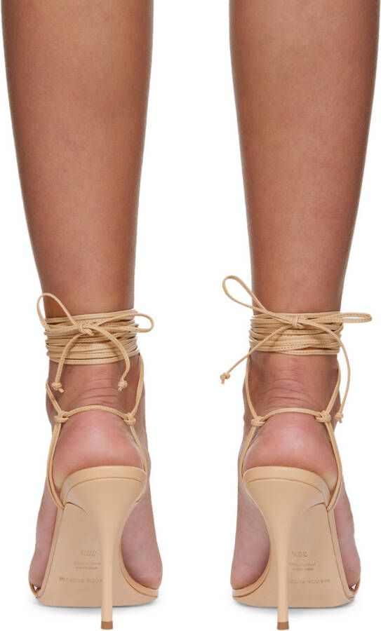Magda Butrym Beige Wraparound Heeled Sandals