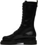 Magda Butrym Black Leather Combat Boots - Thumbnail 3