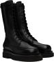 Magda Butrym Black Leather Combat Boots - Thumbnail 4