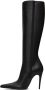 Magda Butrym Black Leather Pointed Tall Boots - Thumbnail 3