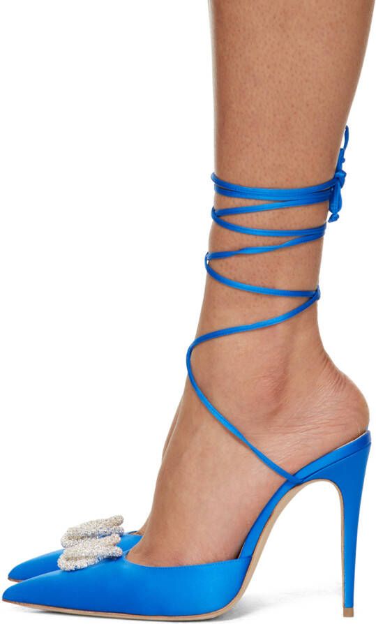 Magda Butrym Blue Wrap Heels