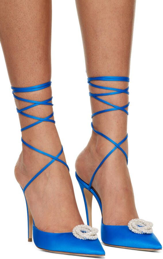 Magda Butrym Blue Wrap Heels