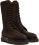 Magda Butrym Brown Suede Combat Boots - Thumbnail 4