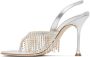 Magda Butrym Silver Crystal Heeled Sandals - Thumbnail 3