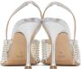 Magda Butrym Silver Crystal Heeled Sandals - Thumbnail 4