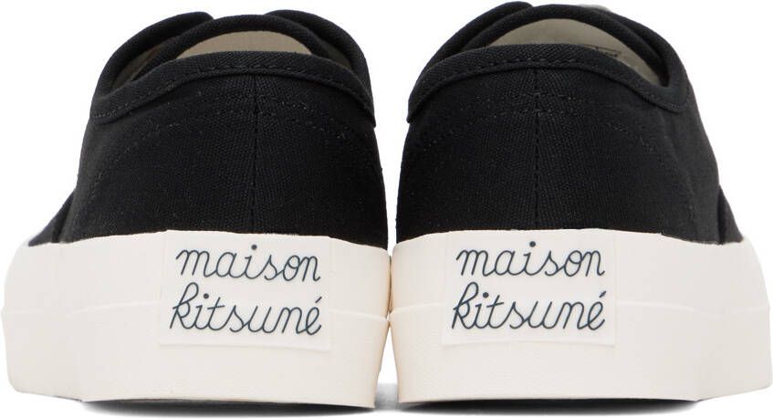 Maison Kitsuné Black Laced Sneakers