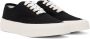 Maison Kitsuné Black Canvas Laced Sneakers - Thumbnail 4