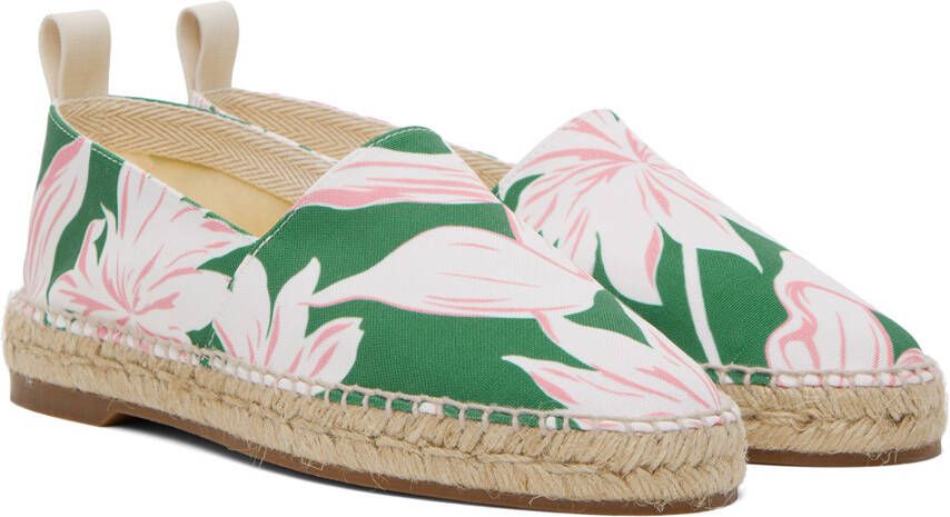 Maison Kitsuné Green Olympia Le-Tan Espadrilles