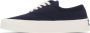 Maison Kitsuné Navy Canvas Laced Sneakers - Thumbnail 3