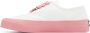 Maison Kitsuné White & Pink Olympia Le-Tan Sneakers - Thumbnail 3