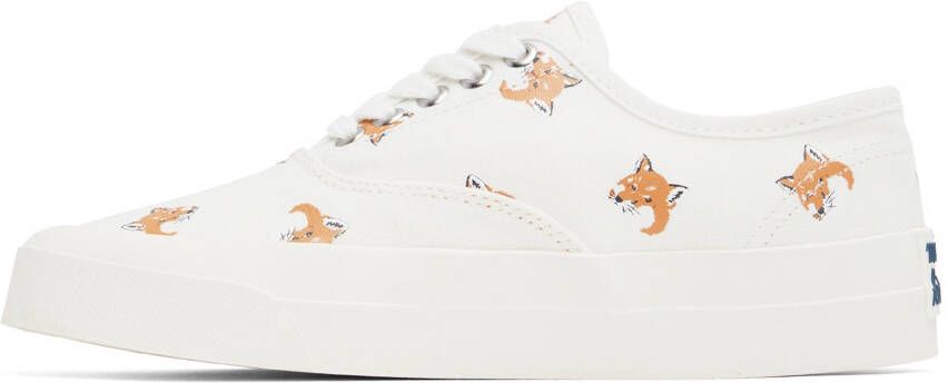 Maison Kitsuné White Fox Head Sneakers