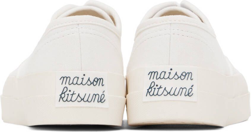 Maison Kitsuné White Laced Sneakers