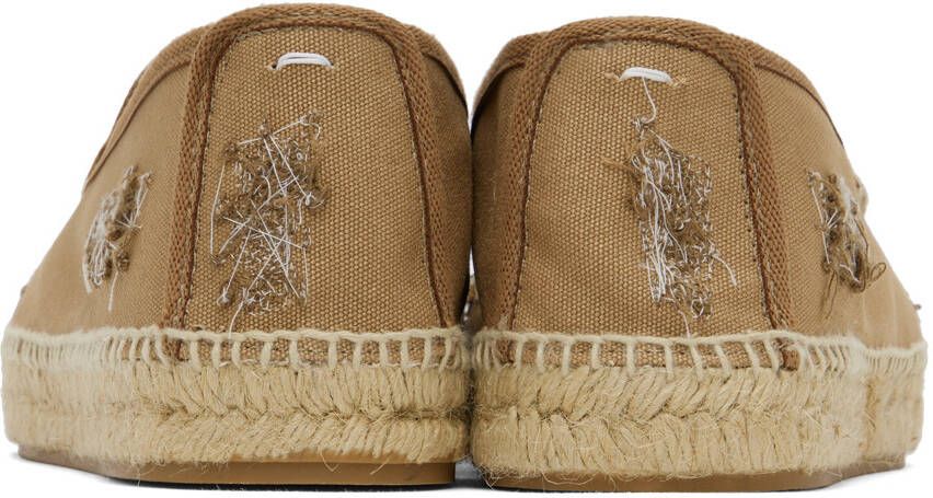 Maison Margiela Beige Embroidered Espadrilles