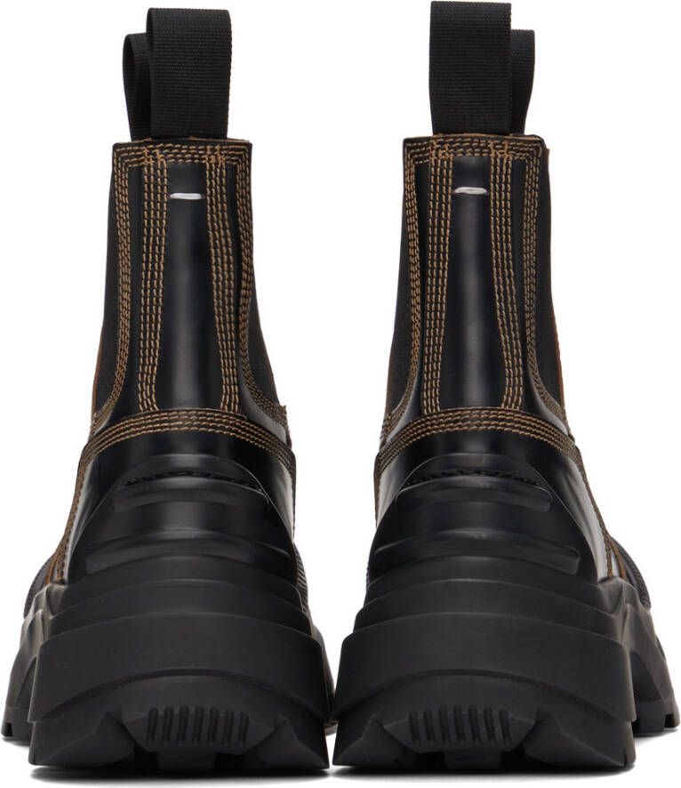 Maison Margiela Black Chunky Chelsea Boots