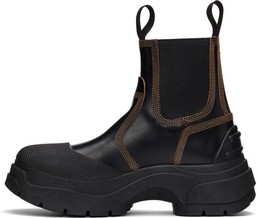 Maison Margiela Black Chunky Chelsea Boots