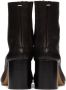 Maison Margiela Black Leather Tabi Boots - Thumbnail 2