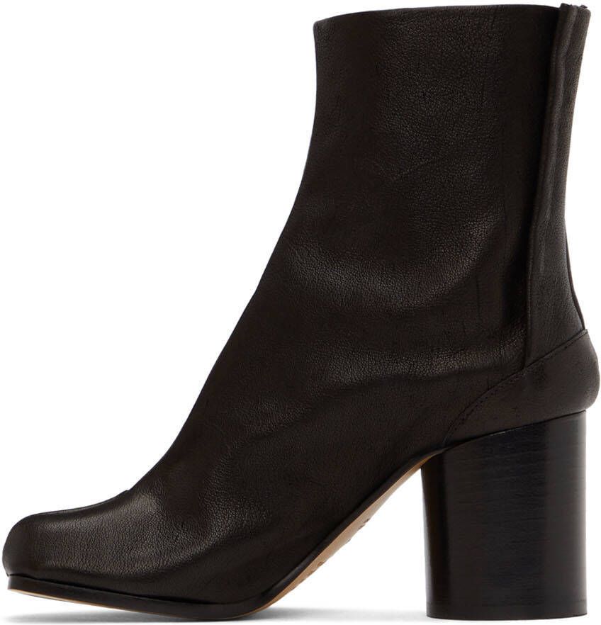 Maison Margiela Black Leather Tabi Boots