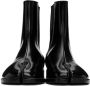 Maison Margiela Black Patent Tabi Chelsea Boots - Thumbnail 2