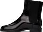 Maison Margiela Black Patent Tabi Chelsea Boots - Thumbnail 3